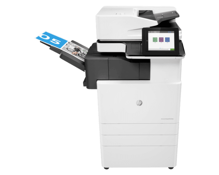 HP Color LaserJet Managed MFP E87660dn with finisher